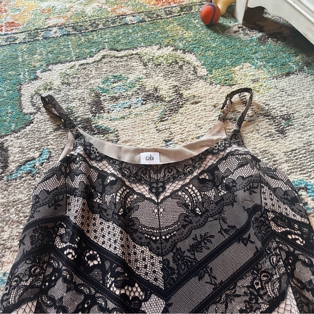 Beautiful faux lace Morocco Cabi cami long shirt or mini dress - Picture 6 of 10